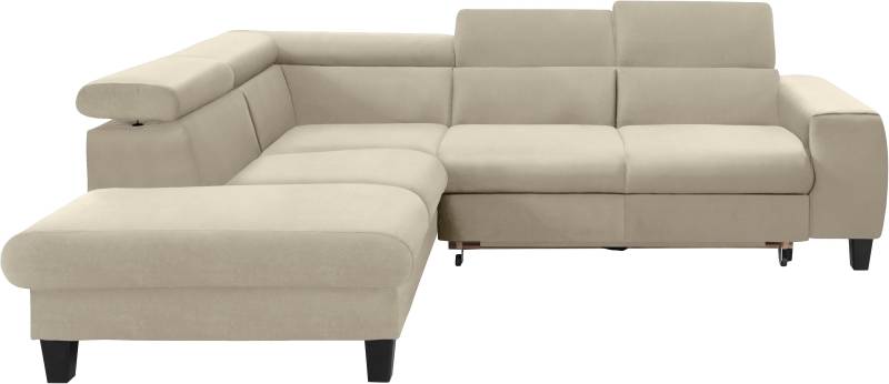 COTTA Ecksofa »Morven L-Form«, Kopfteilverstellung, wahlweise mit Bettfunktion und Bettkasten von COTTA
