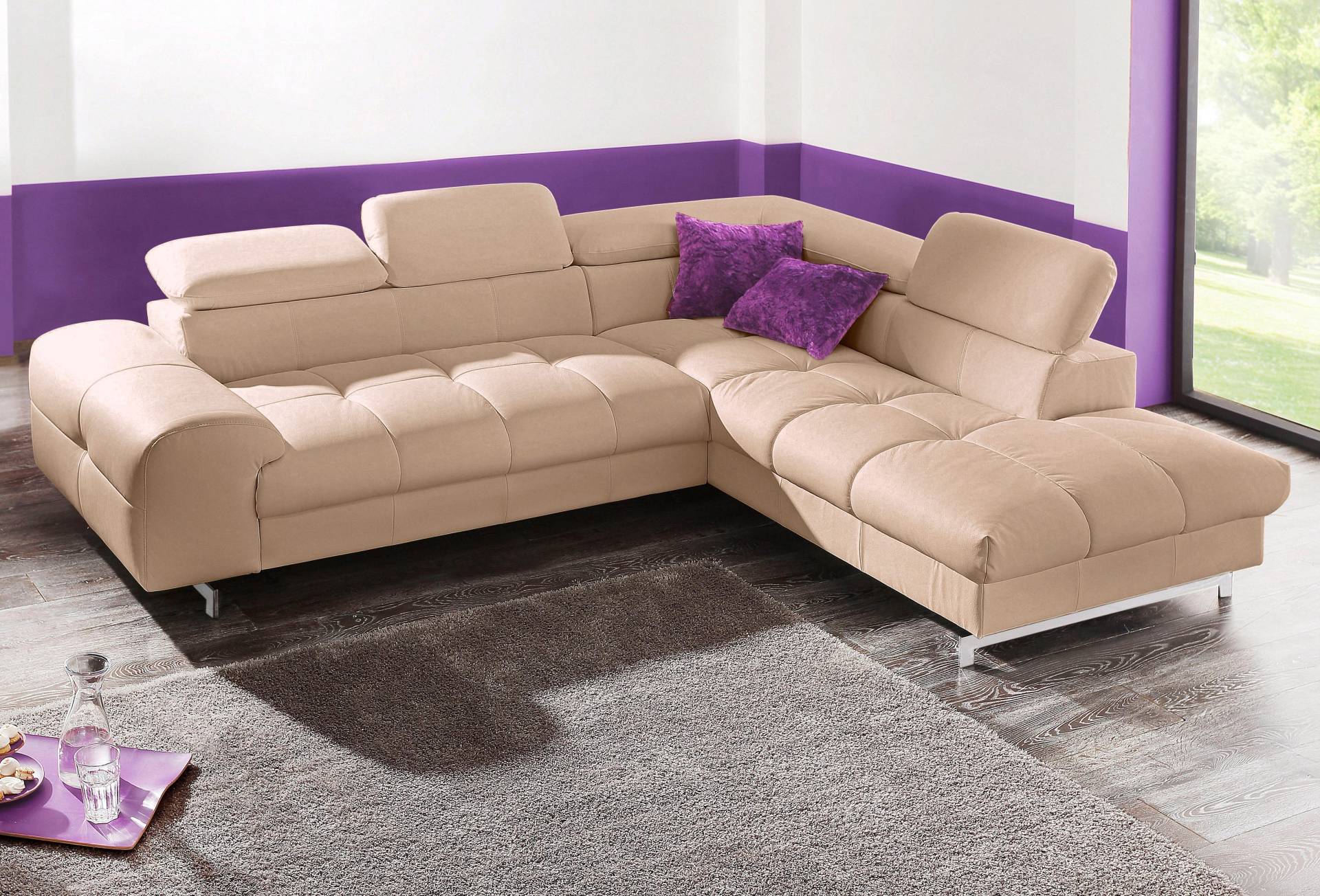 COTTA Ecksofa »Chef L-Form«, mit Kopfteilverstellung, wahlweise mit Bettfunktion COTTA Ecksofa »Chef L-Form«, mit Kopfteilverstellung, wahlweise mit Bettfunktion von COTTA