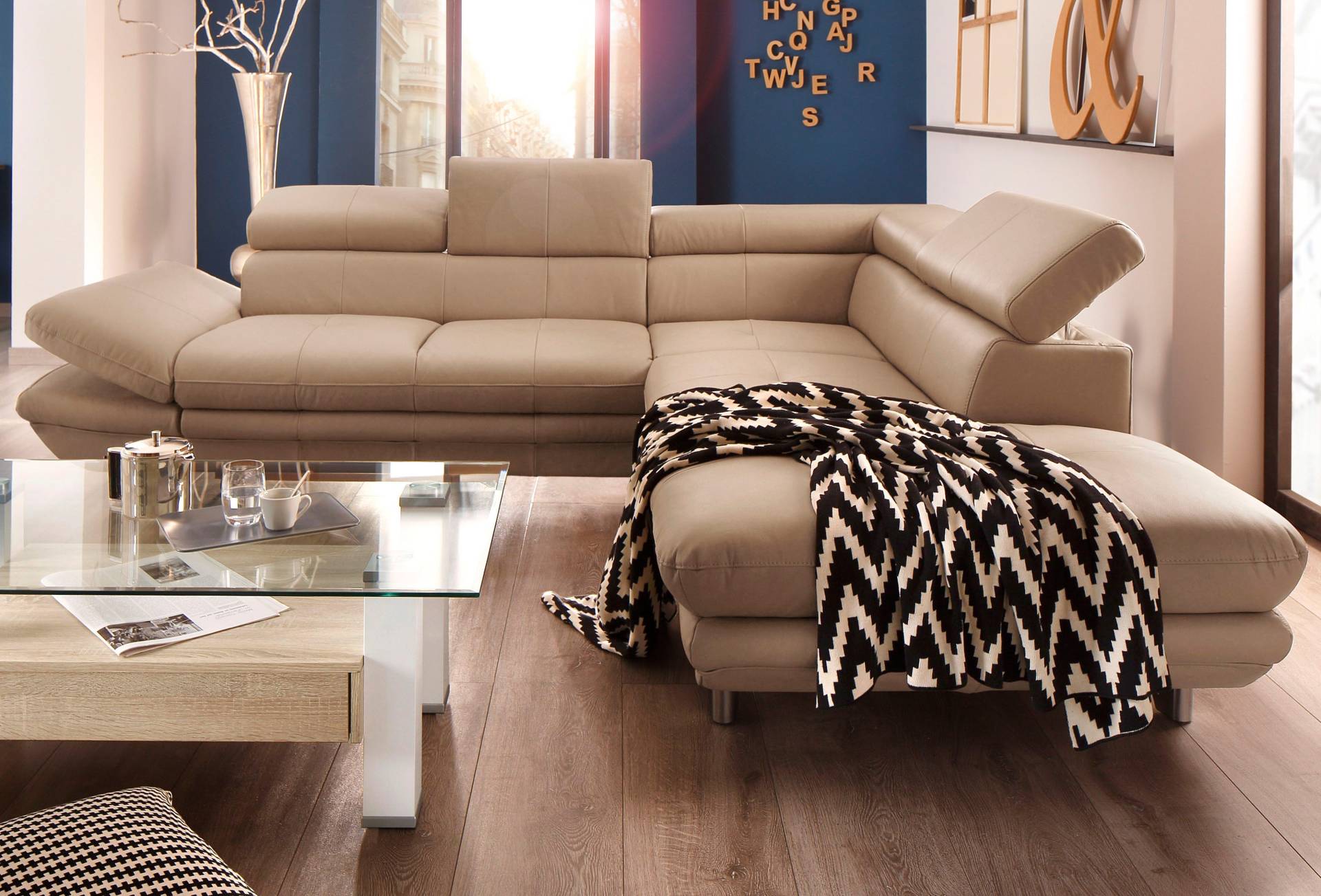 COTTA Ecksofa »Enterprise L-Form«, mit Arm- & Kopfteilverstellung, wahlweise mit Bettfunktion COTTA Ecksofa »Enterprise L-Form«, mit Arm- & Kopfteilverstellung, wahlweise mit Bettfunktion von COTTA