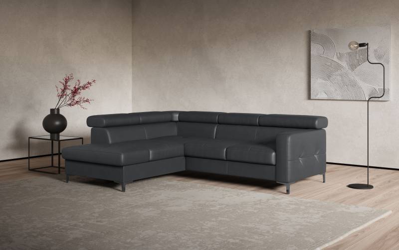 COTTA Ecksofa »Sammy L-Form«, mit Kopfteilverstellung, wahlweise mit Bettfunktion & Bettkasten von COTTA