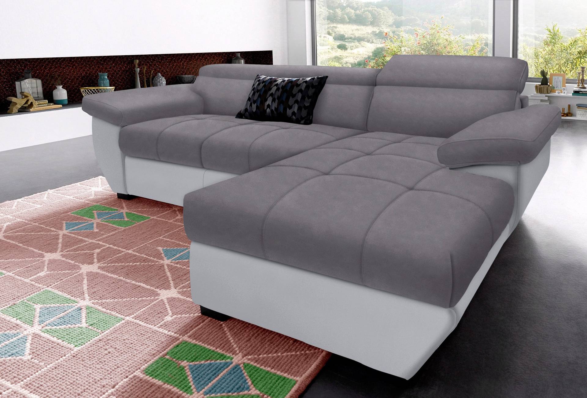 COTTA Ecksofa »Speedway L-Form«, mit Kopfteilverstellung, wahlweise mit Bettfunktion & Bettkasten von COTTA