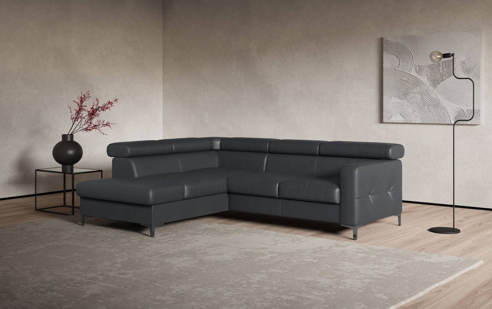 COTTA Ecksofa »Sammy L-Form«, inklusive Kopfstützen-Höhenverstellung, wahlweise mit Bettfunktion COTTA Ecksofa »Sammy L-Form«, inklusive Kopfstützen-Höhenverstellung, wahlweise mit Bettfunktion von COTTA