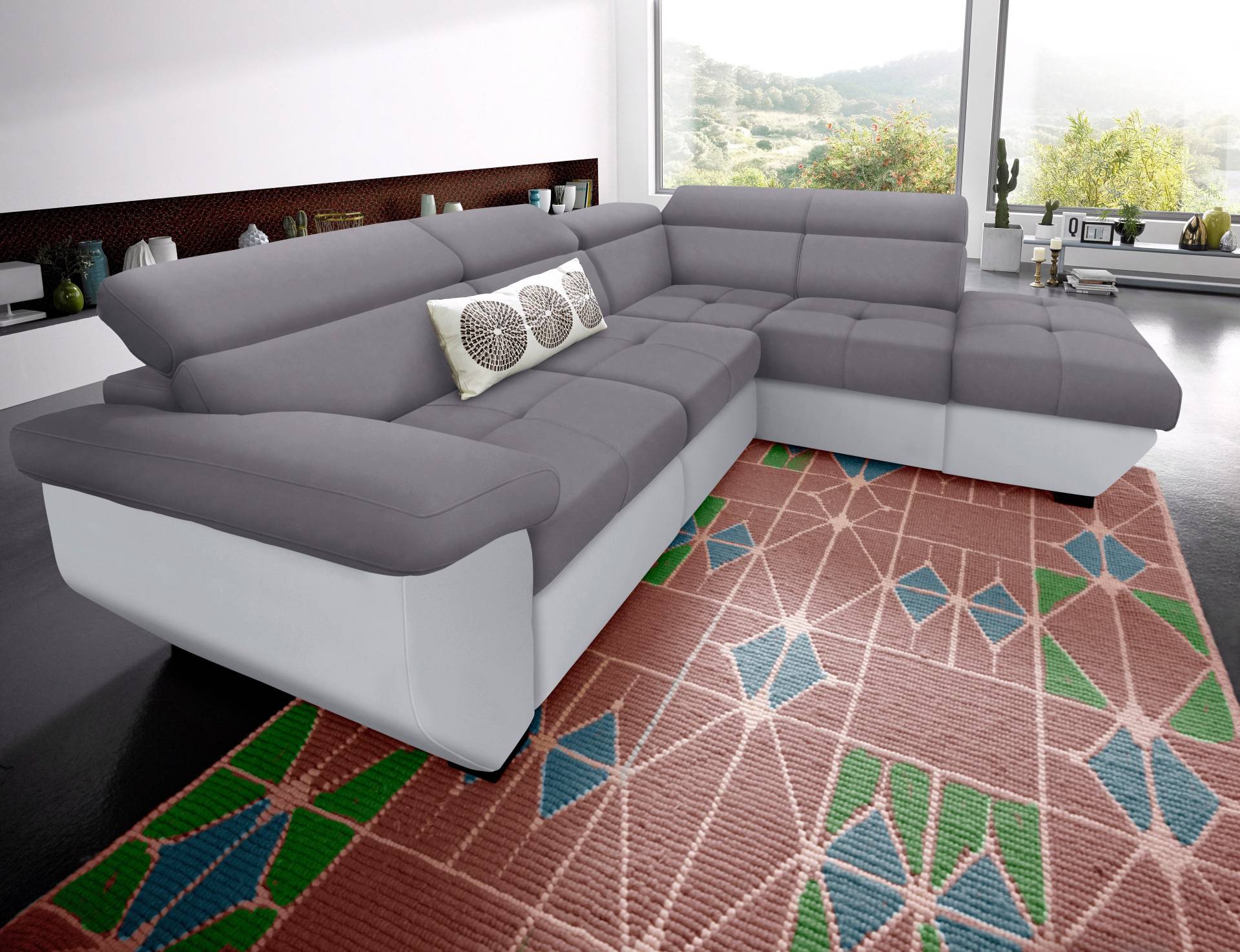 COTTA Ecksofa »Speedway L-Form«, mit Kopfteilverstellung, wahlweise mit Bettfunktion und Bettkasten von COTTA