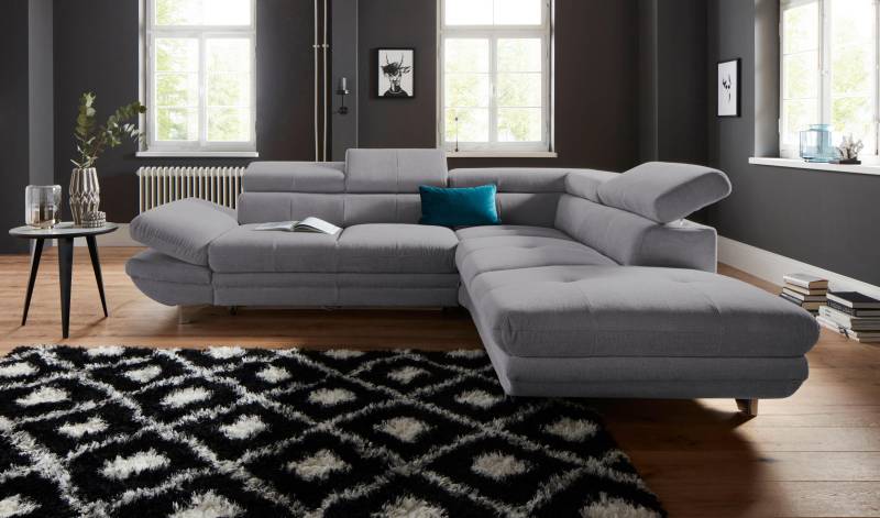 COTTA Ecksofa »Enterprise L-Form«, inklusive Kopf- und Armteilverstellung, wahlweise mit Bettfunktion von COTTA