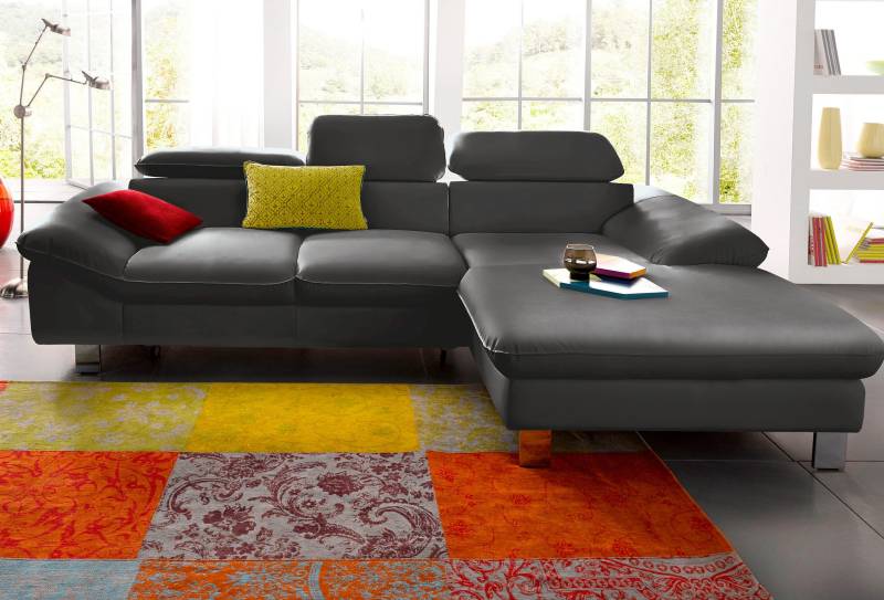 COTTA Ecksofa Driver, mit Kopfteilverstellung, wahlweise mit Bettfunktion von COTTA