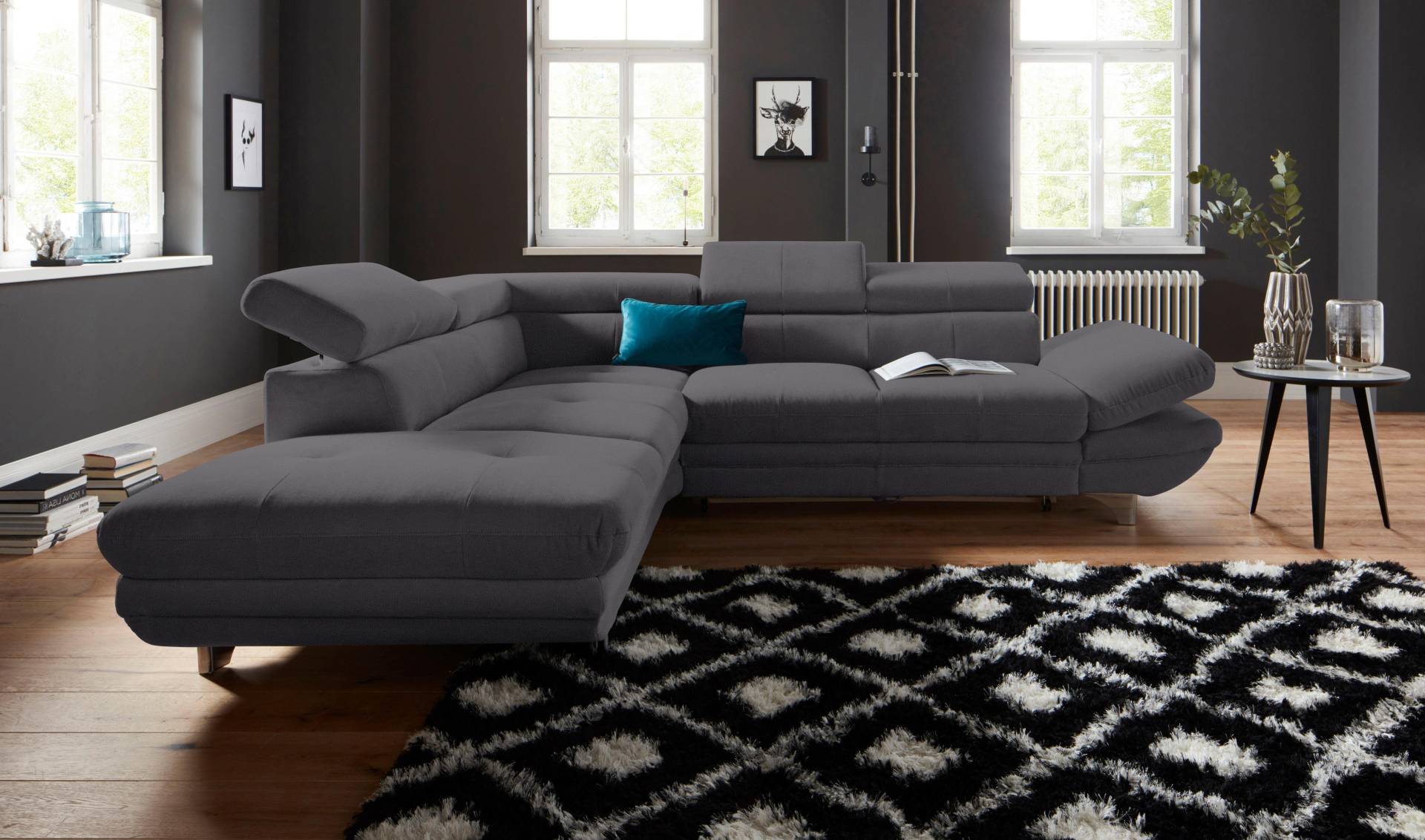 COTTA Ecksofa »Enterprise L-Form«, mit Arm- & Kopfteilverstellung, wahlweise mit Bettfunktion von COTTA