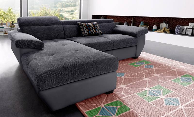 COTTA Ecksofa »Speedway L-Form«, mit Kopfteilverstellung, wahlweise mit Bettfunktion & Bettkasten von COTTA