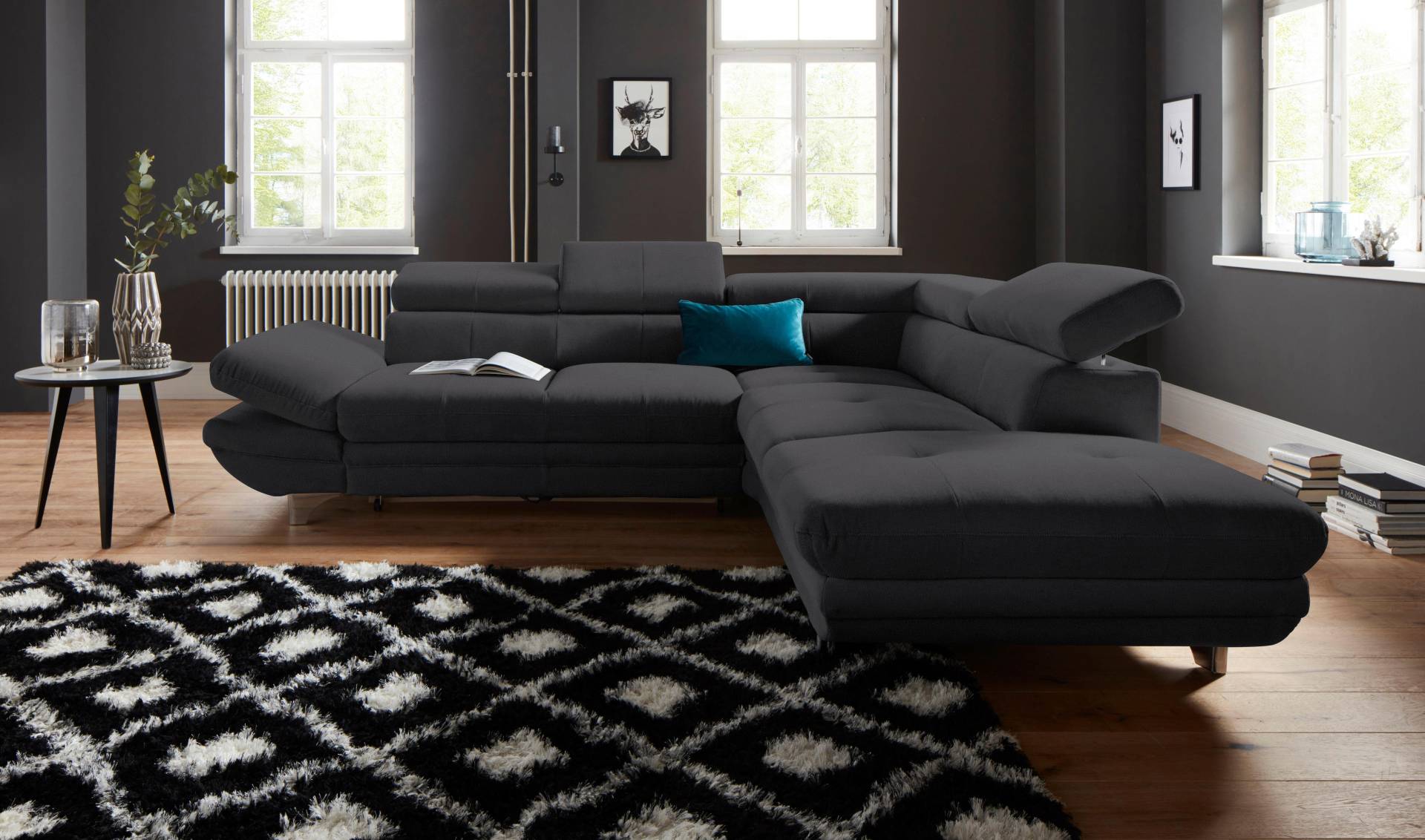 COTTA Ecksofa »Enterprise L-Form«, mit Arm- & Kopfteilverstellung, wahlweise mit Bettfunktion von COTTA