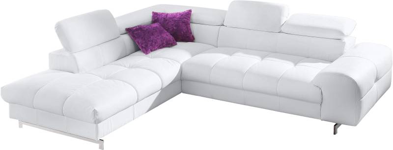 COTTA Ecksofa »Chef L-Form«, mit Kopfteilverstellung, wahlweise mit Bettfunktion von COTTA