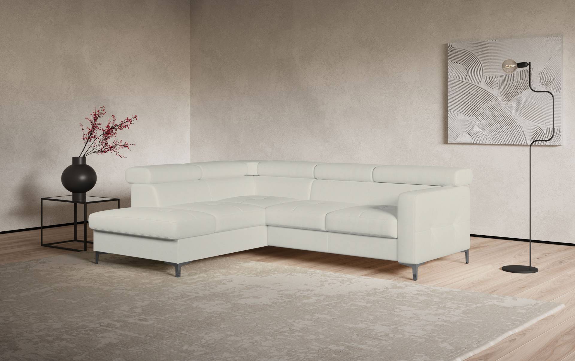 COTTA Ecksofa »Sammy L-Form«, inklusive Kopfstützen-Höhenverstellung, wahlweise mit Bettfunktion COTTA Ecksofa »Sammy L-Form«, inklusive Kopfstützen-Höhenverstellung, wahlweise mit Bettfunktion von COTTA