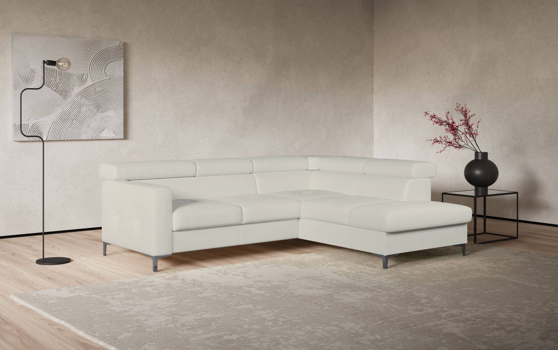 COTTA Ecksofa »Sammy L-Form«, inklusive Kopfstützen-Höhenverstellung, wahlweise mit Bettfunktion COTTA Ecksofa »Sammy L-Form«, inklusive Kopfstützen-Höhenverstellung, wahlweise mit Bettfunktion von COTTA