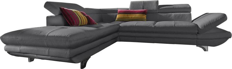 COTTA Polstergarnitur »Enterprise«, (Set), Set: Ecksofa, Hocker, Kopfteilverstellung, wahlweise mit Bettfunktion von COTTA
