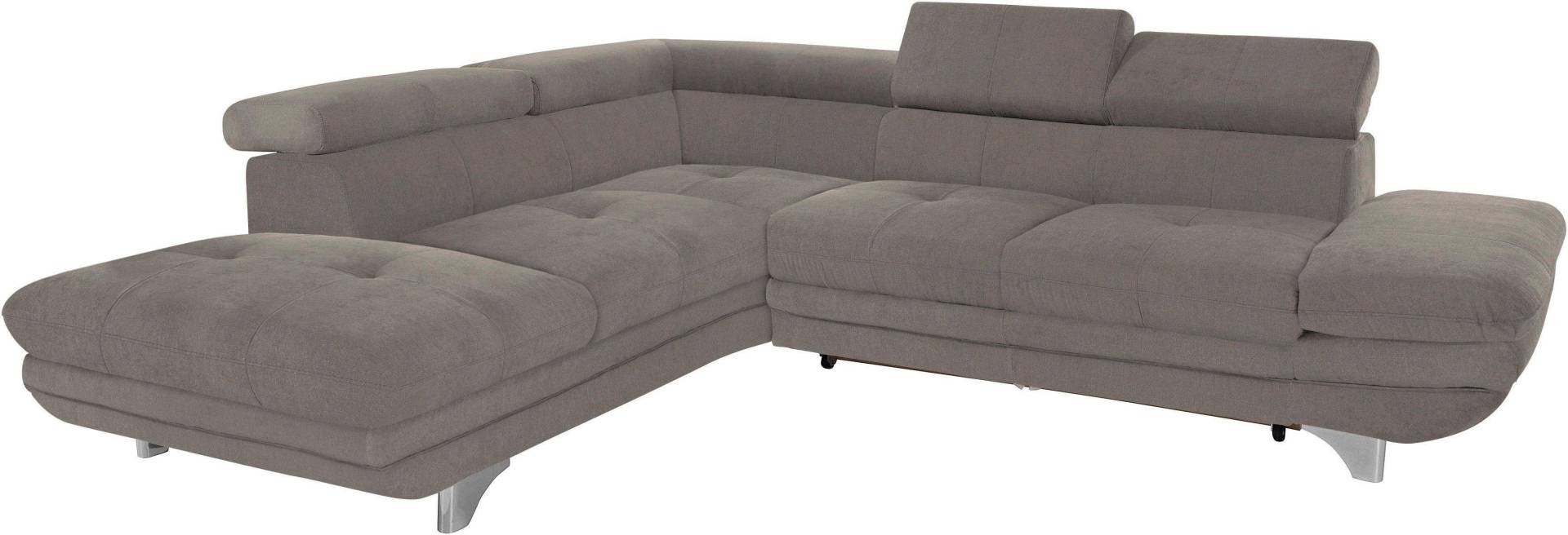 COTTA Polstergarnitur »Enterprise«, (Set), Set: bestehend aus Ecksofa und Hocker, wahlweise mit Bettfunktion von COTTA