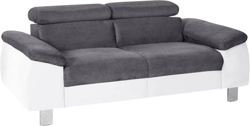 COTTA Polstergarnitur »Komaris«, (Set), Set: bestehend aus 2-Sitzer und Hocker, Kopfteilverstellung von COTTA