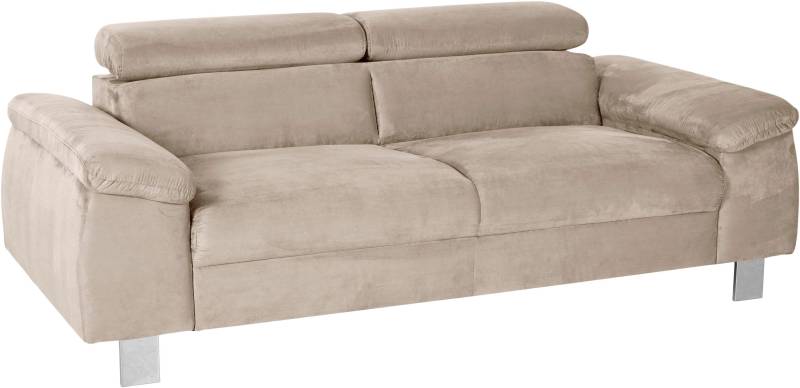 COTTA Polstergarnitur »Komaris«, (Set), Set: bestehend aus 3-Sitzer und Hocker, inklusive Kopfteilverstellung von COTTA