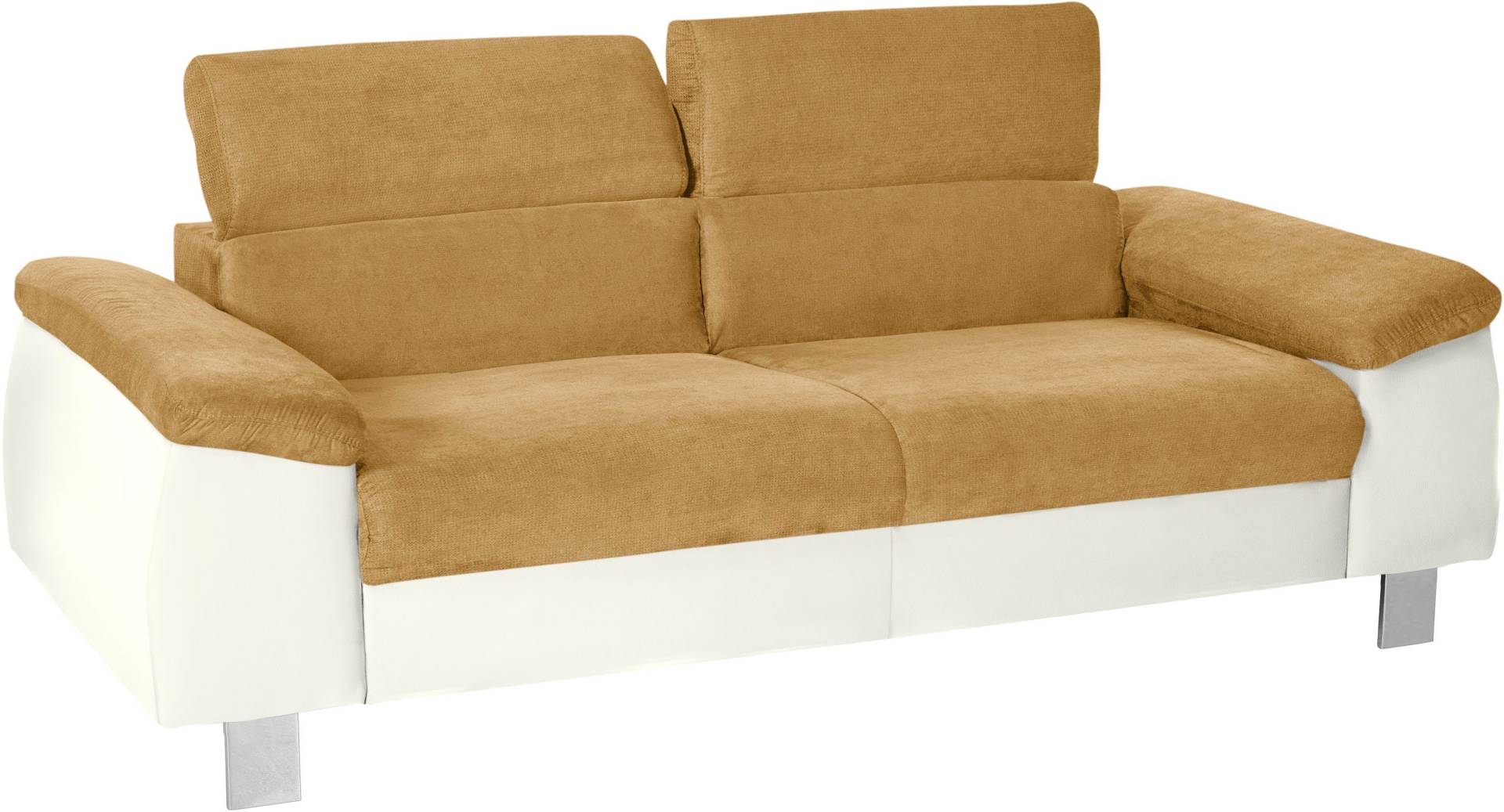 COTTA Polstergarnitur »Komaris«, (Set), Set: bestehend aus 3-Sitzer und Hocker, inklusive Kopfteilverstellung von COTTA