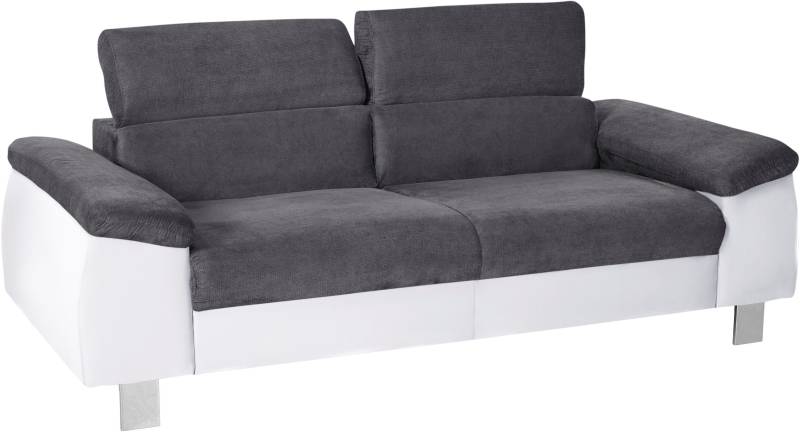 COTTA Polstergarnitur »Komaris«, (Set), Set: bestehend aus 3-Sitzer und Hocker, inklusive Kopfteilverstellung von COTTA