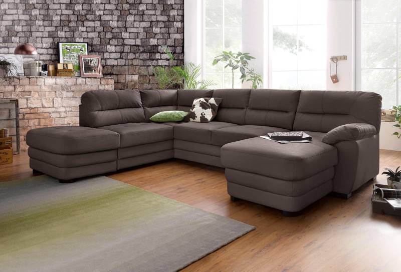COTTA Polstergarnitur »Royale«, (Set), Set: bestehend aus Wohnlandschaft und Hocker, wahlweise Bettfunktion von COTTA