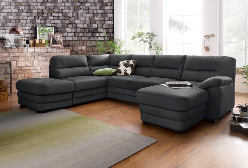 COTTA Polstergarnitur »Royale U-Form«, (Set), Set bestehend aus: Wohnlandschaft & Hocker von COTTA