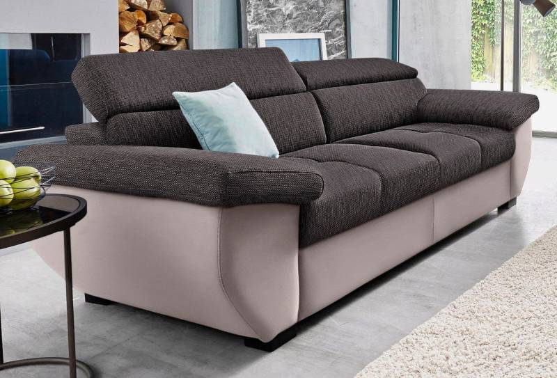 COTTA Polstergarnitur »Speedway«, (Set), Set: bestehend aus 2,5-Sitzer Sofa und Hocker, 2,5-Sitzer von COTTA