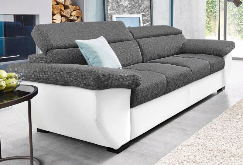 COTTA Polstergarnitur »Speedway«, (Set), Set: bestehend aus 2,5-Sitzer Sofa und Hocker, 2,5-Sitzer von COTTA