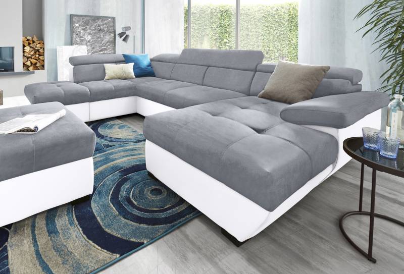COTTA Polstergarnitur »Speedway«, (Set), Set: bestehend aus Wohnlandschaft und Hocker, wahlweise Bettfunktion von COTTA