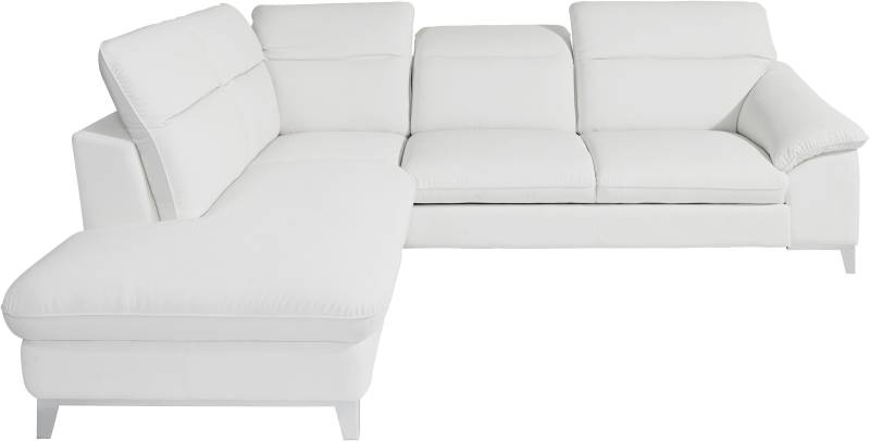 COTTA Polstergarnitur »Teresa«, (Set), Set: bestehend aus Ecksofa und Hocker, Ecksofa wahlweise Bettfunktion von COTTA
