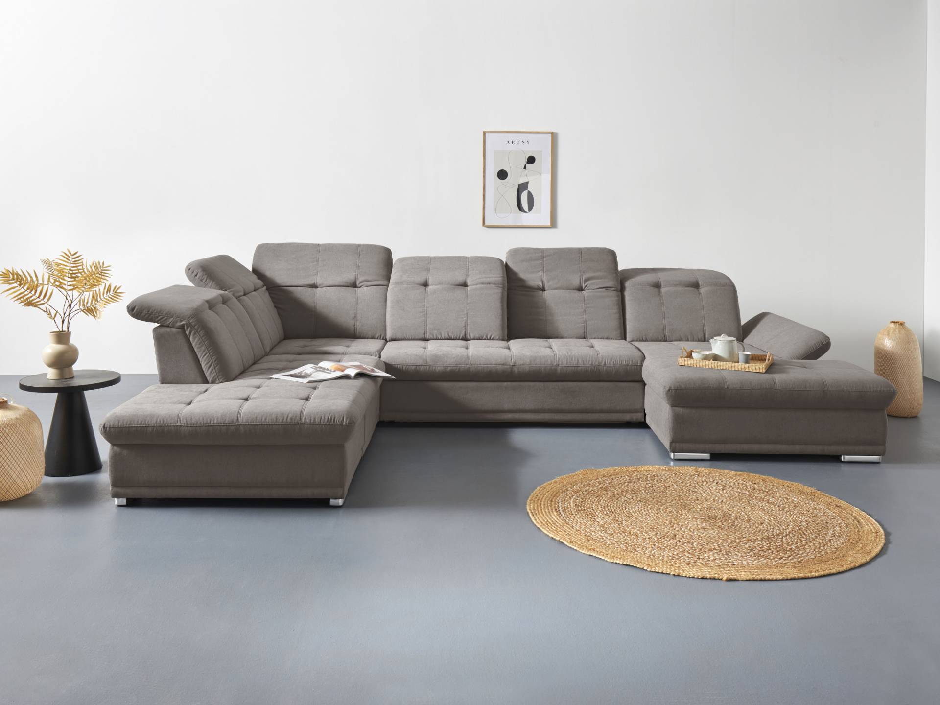 COTTA Wohnlandschaft »Holiday U-Form mit Sitztiefen-, Armteil- und Kopfteilverstellung«, wahlweise mit Bettfunktion inkl. Bettkasten COTTA Wohnlandschaft »Holiday U-Form mit Sitztiefen-, Armteil- und Kopfteilverstellung«, wahlweise mit Bettfunktion inkl. Bettkasten von COTTA