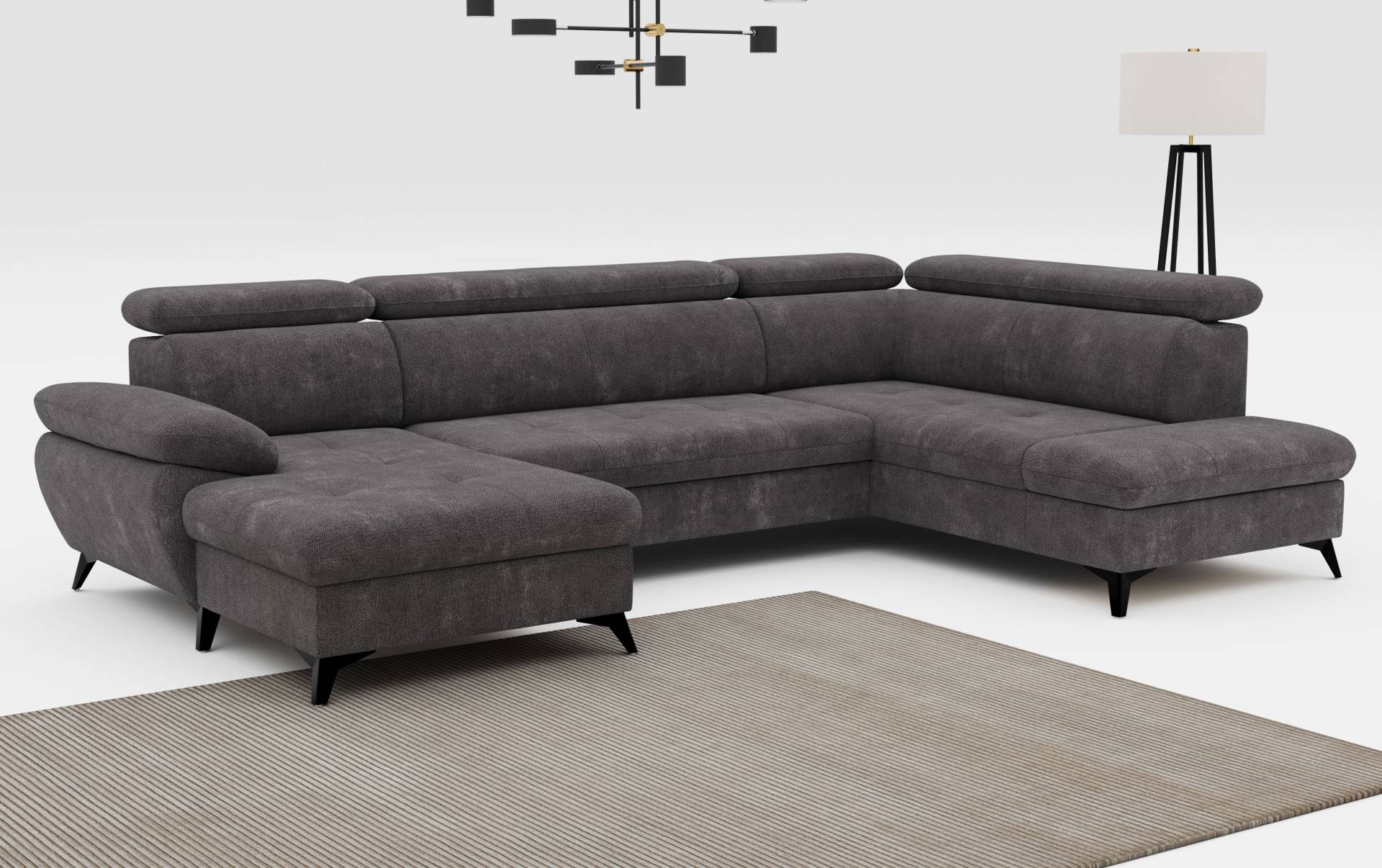 COTTA Wohnlandschaft »Hudson U-Form«, inkl. verstellbare Kopfstützen, wählbar mit Bettfunktion und Stauraum COTTA Wohnlandschaft »Hudson U-Form«, inkl. verstellbare Kopfstützen, wählbar mit Bettfunktion und Stauraum von COTTA