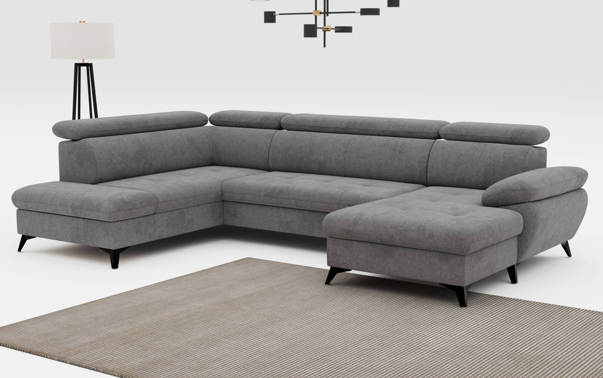 COTTA Wohnlandschaft »Hudson U-Form«, inkl. verstellbare Kopfstützen, wählbar mit Bettfunktion und Stauraum COTTA Wohnlandschaft »Hudson U-Form«, inkl. verstellbare Kopfstützen, wählbar mit Bettfunktion und Stauraum von COTTA