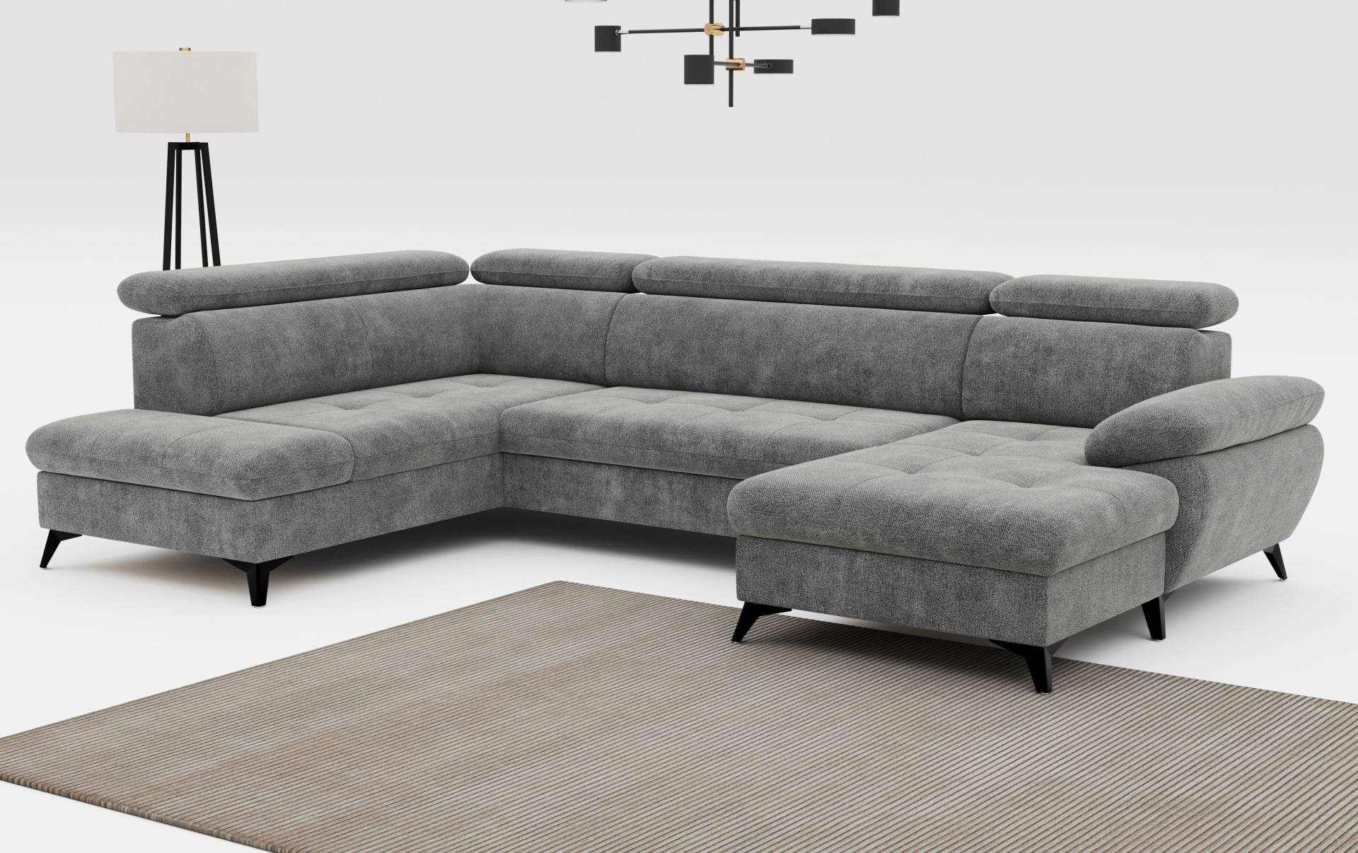 COTTA Wohnlandschaft »Hudson U-Form«, inkl. verstellbare Kopfstützen, wählbar mit Bettfunktion und Stauraum COTTA Wohnlandschaft »Hudson U-Form«, inkl. verstellbare Kopfstützen, wählbar mit Bettfunktion und Stauraum von COTTA