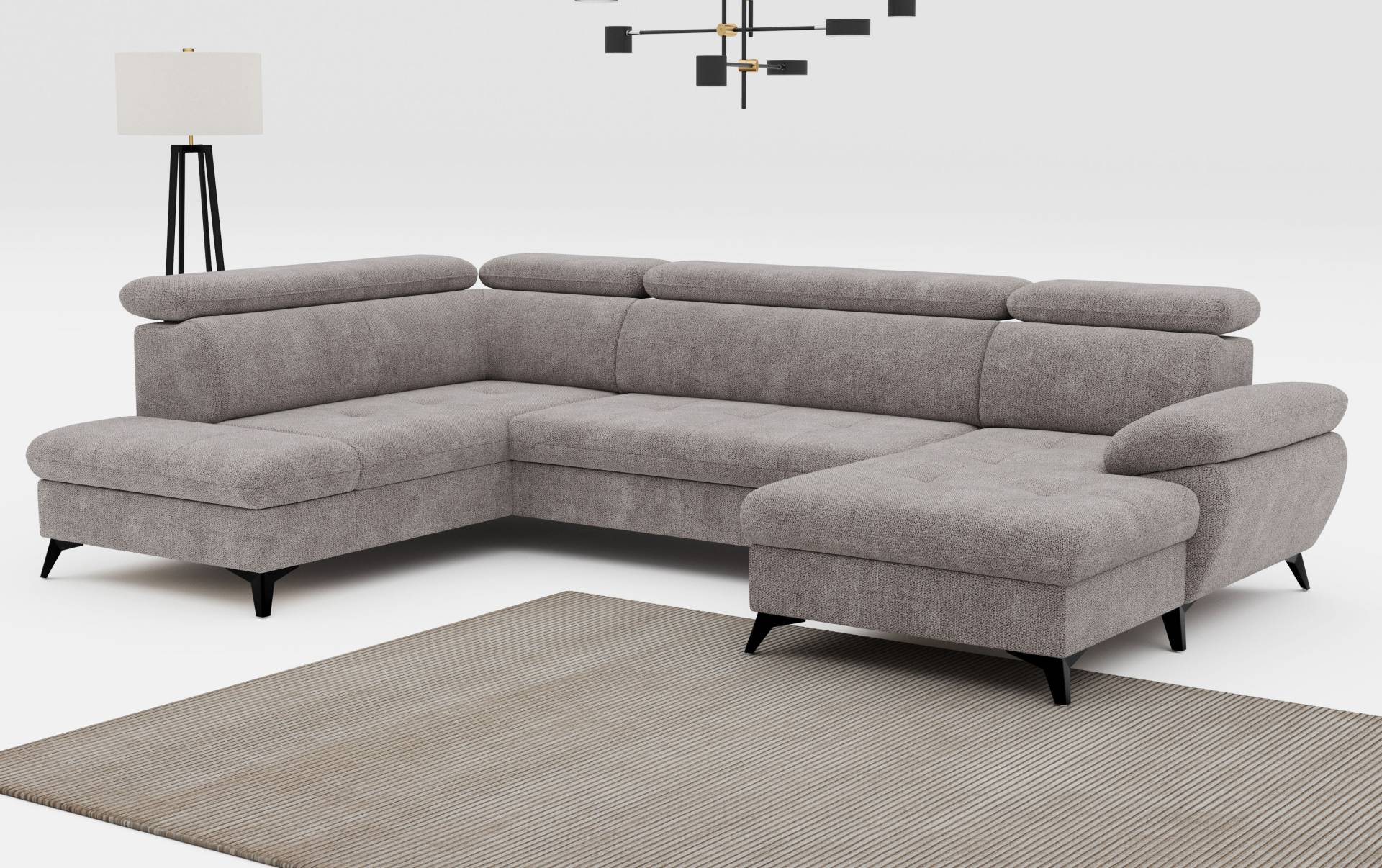 COTTA Wohnlandschaft »Hudson U-Form«, inkl. verstellbare Kopfstützen, wählbar mit Bettfunktion und Stauraum COTTA Wohnlandschaft »Hudson U-Form«, inkl. verstellbare Kopfstützen, wählbar mit Bettfunktion und Stauraum von COTTA