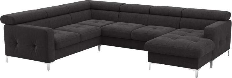 COTTA Wohnlandschaft »Sammy U-Form«, mit Kopfteilverstellung, optional mit Bettfunktion und Bettkasten von COTTA