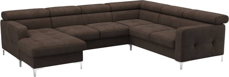 COTTA Wohnlandschaft »Sammy U-Form«, mit Kopfteilverstellung, optional mit Bettfunktion und Bettkasten von COTTA