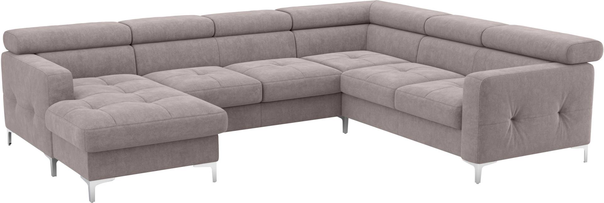 COTTA Wohnlandschaft »Sammy U-Form«, mit Kopfteilverstellung, optional mit Bettfunktion und Bettkasten von COTTA