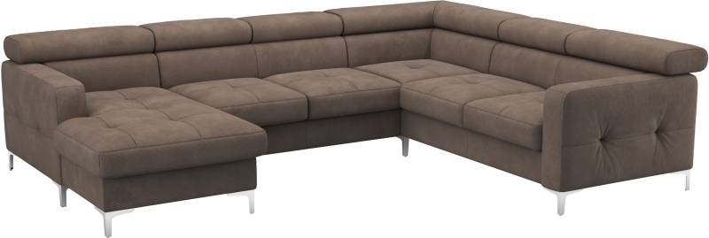 COTTA Wohnlandschaft »Sammy U-Form«, mit Kopfteilverstellung, optional mit Bettfunktion und Bettkasten von COTTA