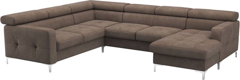 COTTA Wohnlandschaft »Sammy U-Form«, mit Kopfteilverstellung, optional mit Bettfunktion und Bettkasten von COTTA