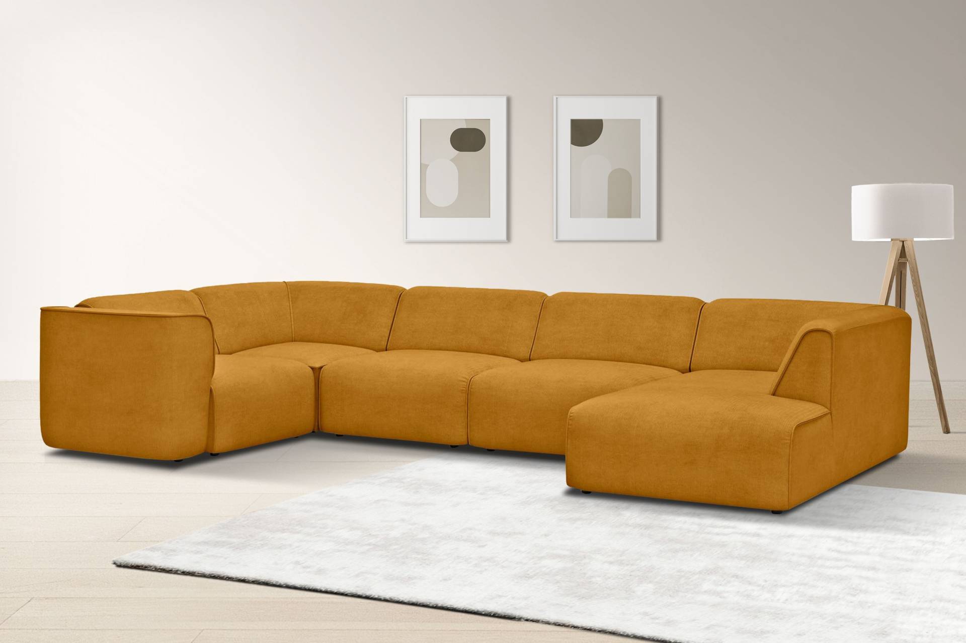 RAUM.ID Wohnlandschaft »Merid U-Form, jederzeit durch Module erweiterbar, B/T/H: 367/206/70 cm«, als Modul oder separat verwendbar, für individuelle Zusammenstellung RAUM.ID Wohnlandschaft »Merid U-Form, jederzeit durch Module erweiterbar, B/T/H: 367/206/70 cm«, als Modul oder separat verwendbar, für individuelle Zusammenstellung von RAUM.ID