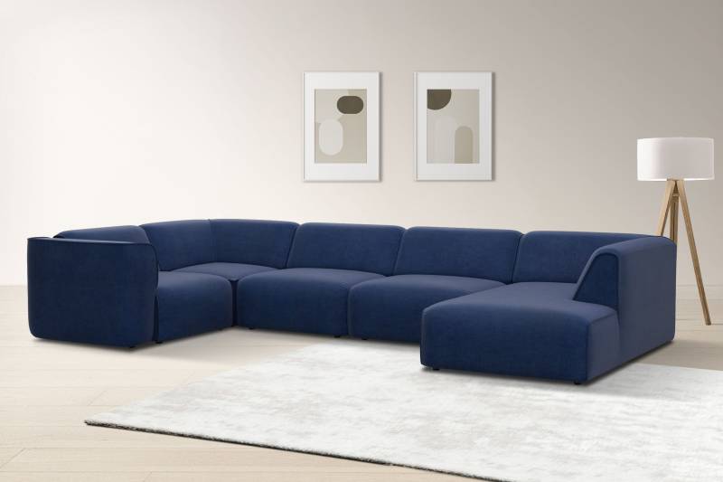 RAUM.ID Wohnlandschaft »Merid U-Form, jederzeit durch Module erweiterbar, B/T/H: 367/206/70 cm«, als Modul oder separat verwendbar, für individuelle Zusammenstellung von RAUM.ID