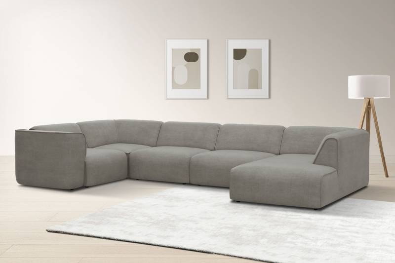 RAUM.ID Wohnlandschaft »Merid U-Form, jederzeit durch Module erweiterbar, B/T/H: 367/206/70 cm«, als Modul oder separat verwendbar, für individuelle Zusammenstellung von RAUM.ID