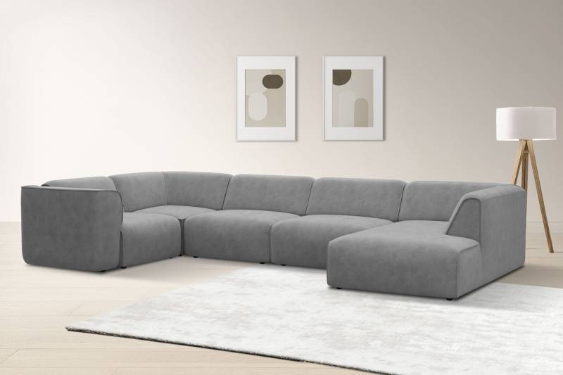 RAUM.ID Wohnlandschaft »Merid U-Form, jederzeit durch Module erweiterbar, B/T/H: 367/206/70 cm«, als Modul oder separat verwendbar, für individuelle Zusammenstellung von RAUM.ID