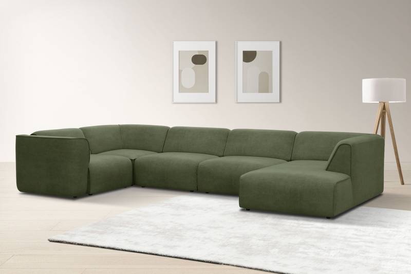 RAUM.ID Wohnlandschaft »Merid U-Form, jederzeit durch Module erweiterbar, B/T/H: 367/206/70 cm«, als Modul oder separat verwendbar, für individuelle Zusammenstellung von RAUM.ID