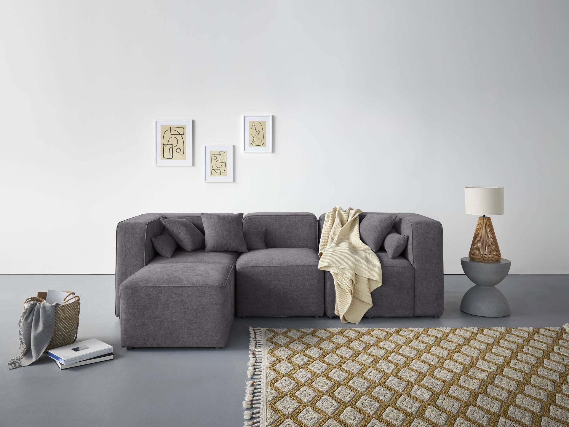 andas 3-Sitzer »Sundstrup L-Form«, Modulserie, individuelle Zusammenstellung von andas