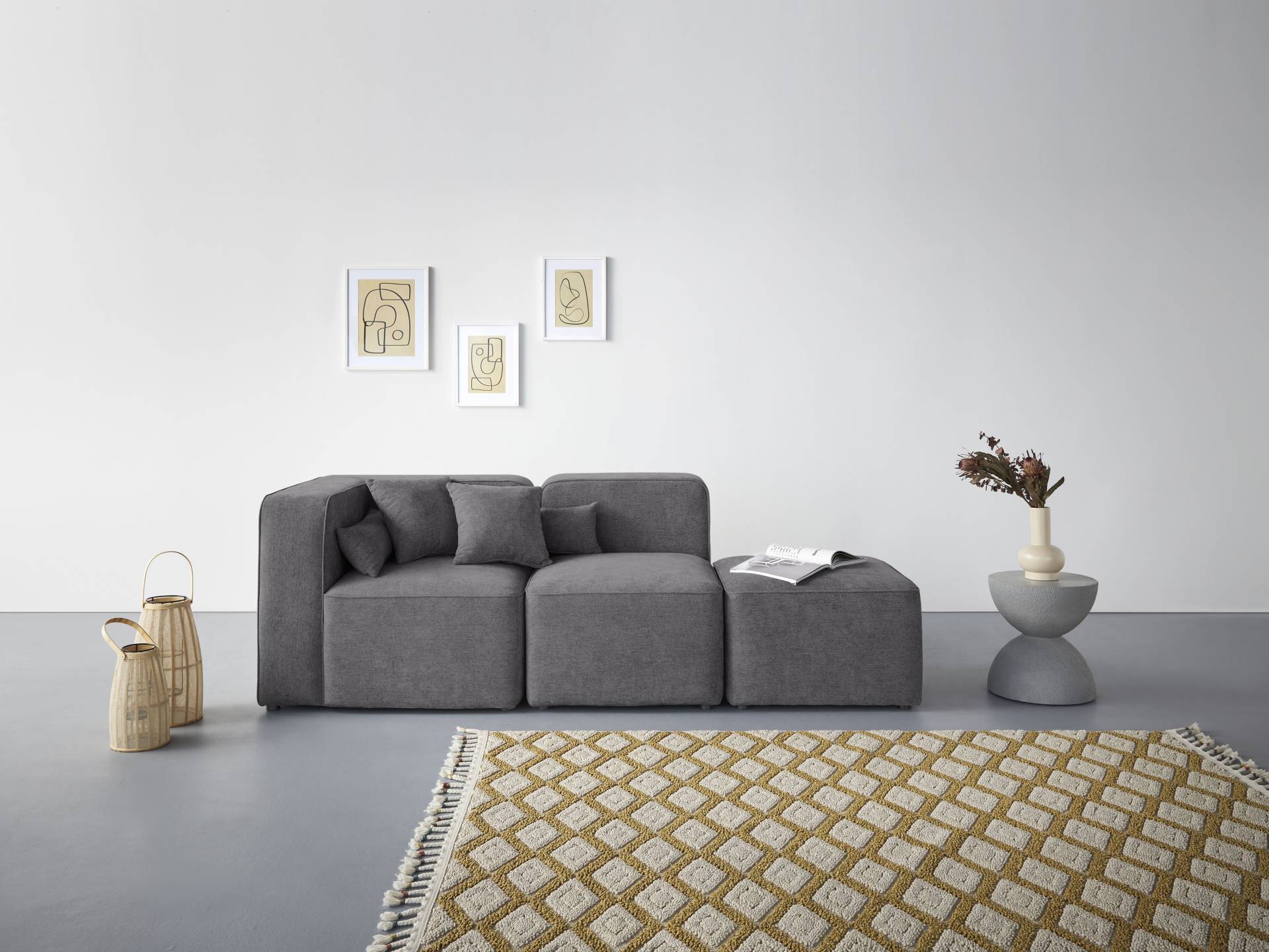andas 3-Sitzer »Sundstrup«, Modulserie, individuelle Zusammenstellung andas 3-Sitzer »Sundstrup«, Modulserie, individuelle Zusammenstellung von andas