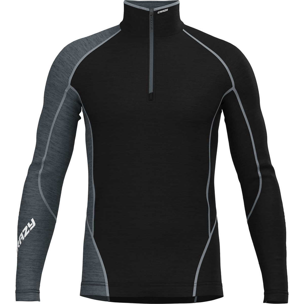 Crazy Herren Fahrenheit Zip Longsleeve Crazy Herren Fahrenheit Zip Longsleeve von CRAZY