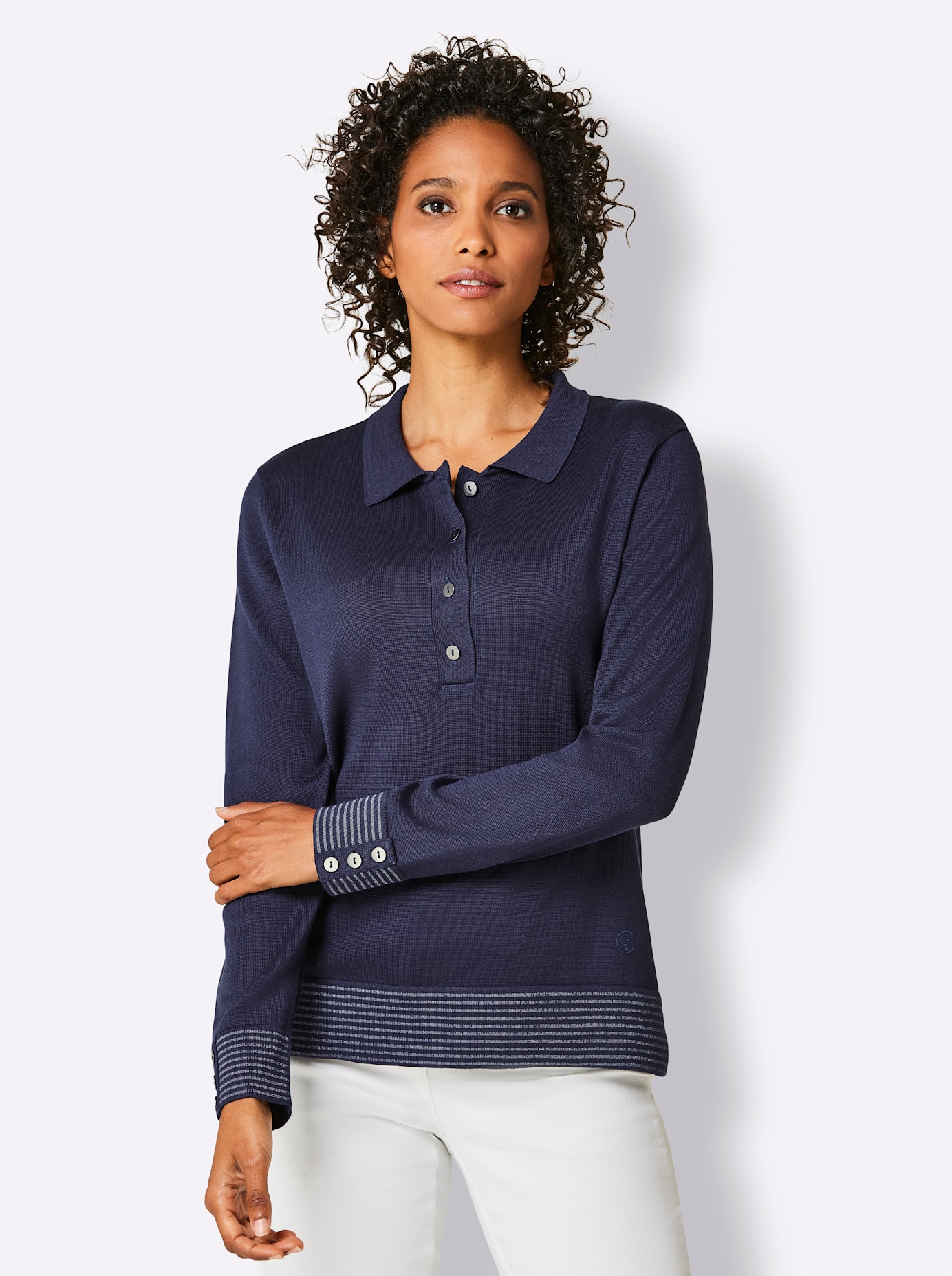 CREATION L PREMIUM Polokragenpullover »Baumwoll-Pullover« CREATION L PREMIUM Polokragenpullover »Baumwoll-Pullover« von CREATION L PREMIUM