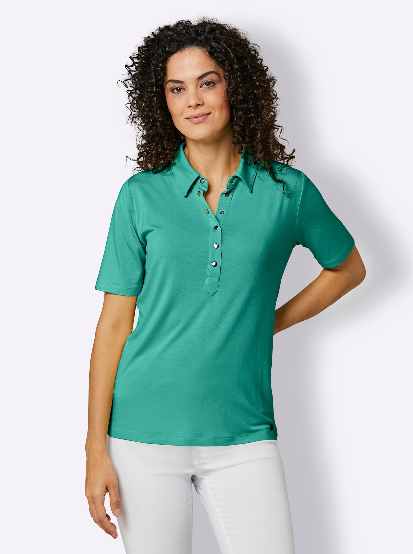 CREATION L PREMIUM Poloshirt »Edel-Viskose-Poloshirt«, (1 tlg.) von CREATION L PREMIUM