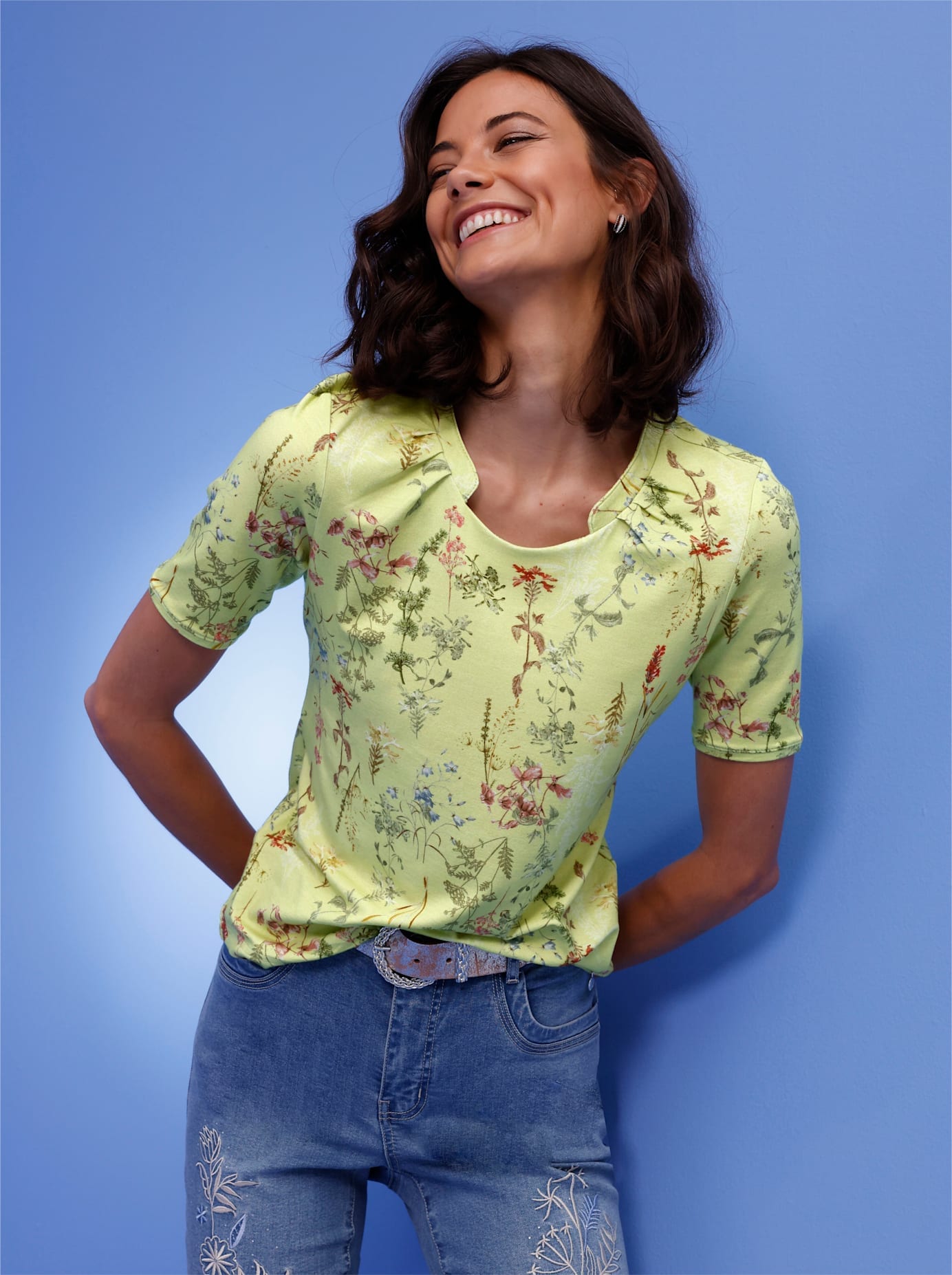 CREATION L PREMIUM Print-Shirt »Lyocell-Shirt«, (1 tlg.) von CREATION L PREMIUM