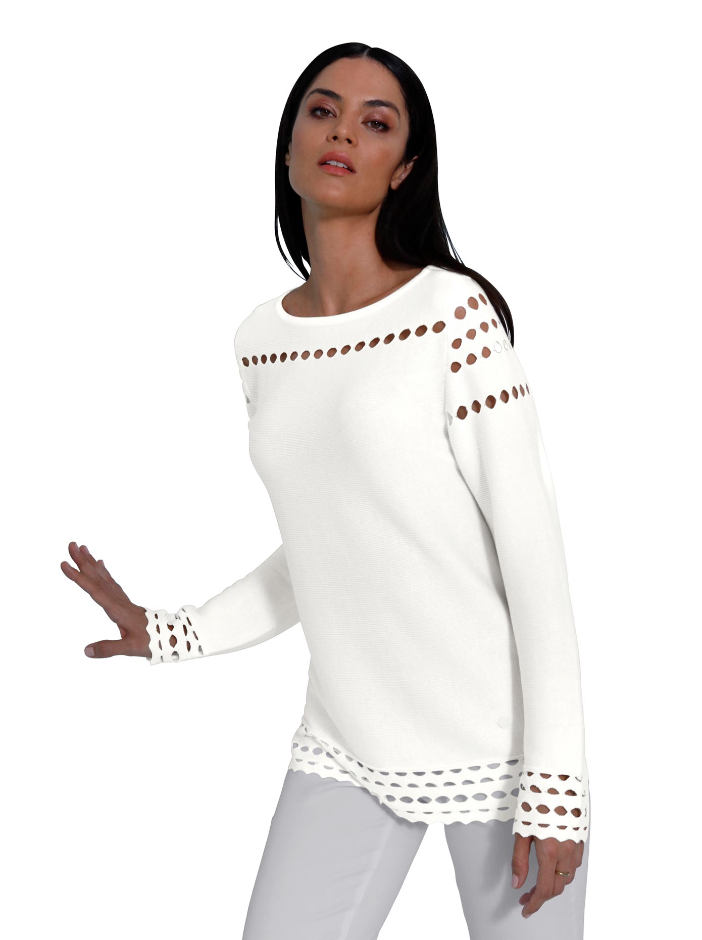 CREATION L PREMIUM Strickpullover »Modal-Baumwoll-Pullover« von CREATION L PREMIUM