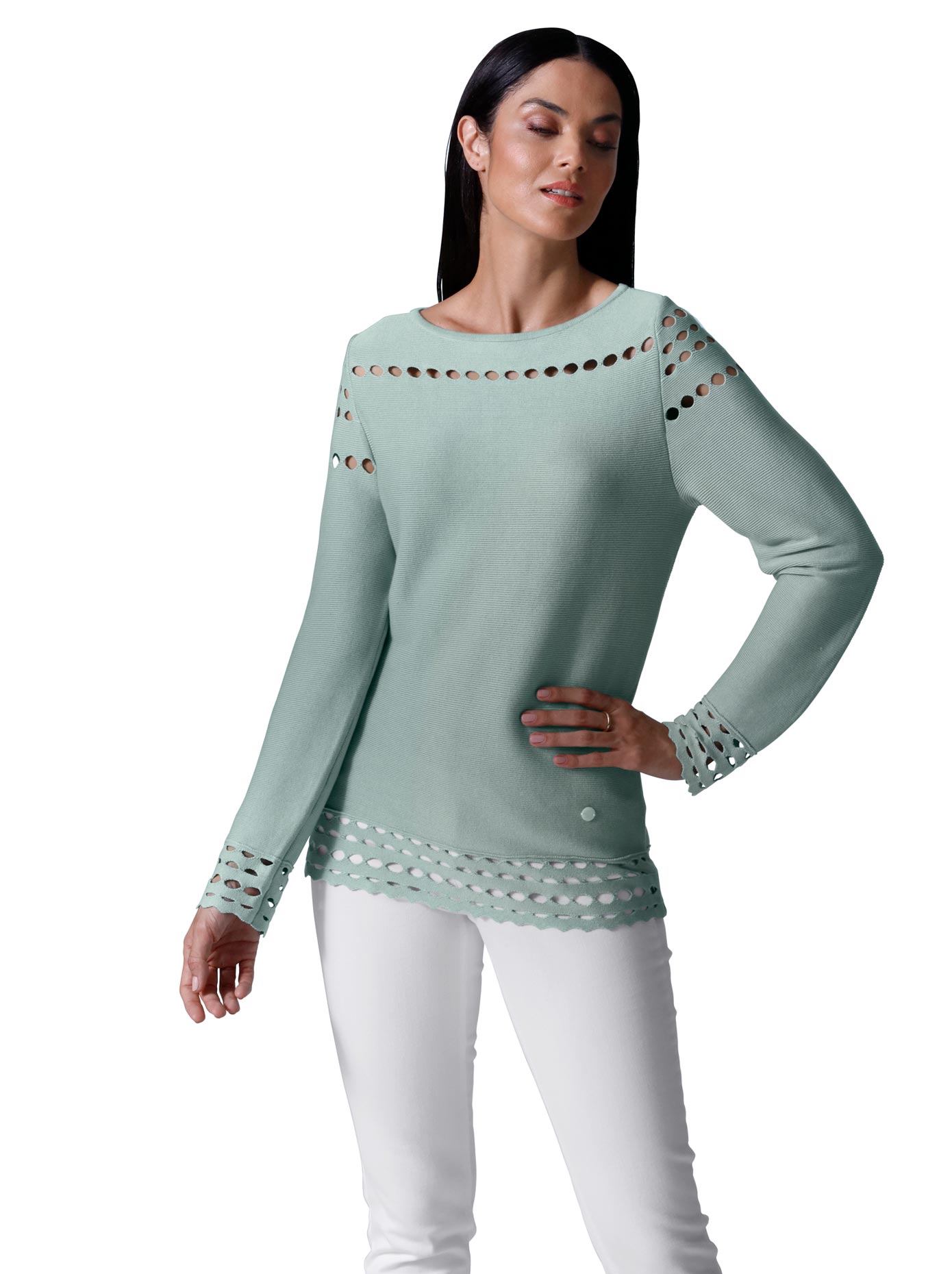 CREATION L PREMIUM Strickpullover »Modal-Baumwoll-Pullover« von CREATION L PREMIUM